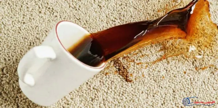 از بین بردن لکه قهوه از روی مبل