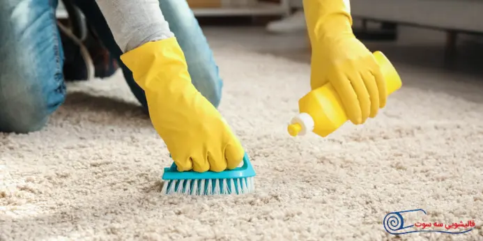 شستشو فرش شگی در خانه